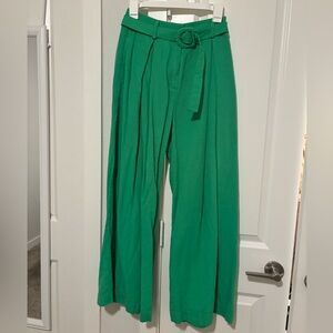 Farm Rio wide leg green pants
